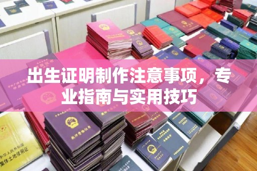 丹江口出生证明制作注意事项，专业指南与实用技巧