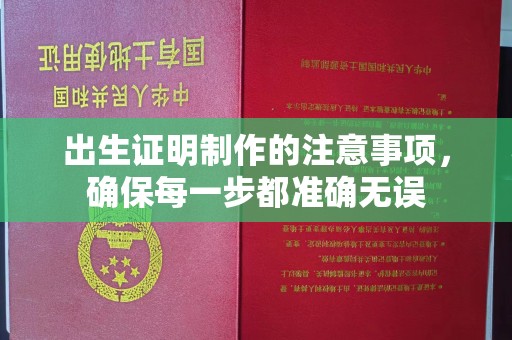 丹江口出生证明制作的注意事项，确保每一步都准确无误